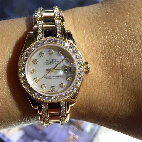 rolex ladies diamond watch|ladies diamond rolex watch models.